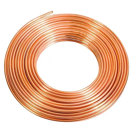 Tubo de cobre en rollo