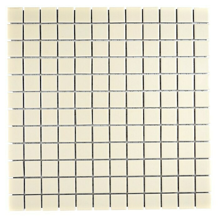 Mosaikfliese Quadrat Uni CG 164 (29,8 x 29,8 cm, Beige, Glänzend)