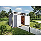 Weka Gartenhaus 264 Gr. 3 (Außenmaß inkl. Dachüberstand (B x T): 330 x 249 cm, Holz, Grau) | BAUHAUS