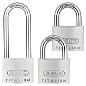 Abus Vorhängeschloss-Set Titalium 64TI (3 Stk., Titalium-Spezialaluminium)