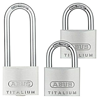 Abus Vorhängeschloss-Set Triples Gleichschließend (3 Stk., Titalium-Spezialaluminium)