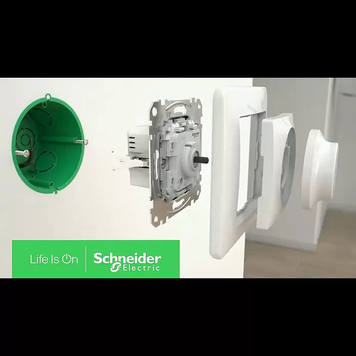 Schneider Electric Sedna Design & Elements Regulador luminoso Universal - Aluminio, Instalar - Cómo instalar un regulador
