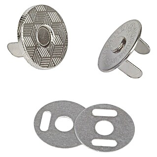 Fix-o-moll Magnetverschluss Neodym (Durchmesser: 18 mm, Silber)