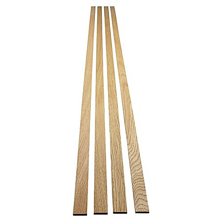 Panel de pared decorativo Sticks (Roble natural, 2,5 m x 3,45 cm x 9 mm, 4 ud.)