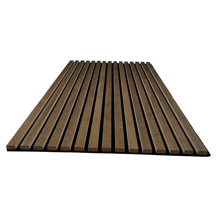 Panel acústico decorativo Premium Plus - 120 x 60 x 2,2 cm, Roble rústico - Paneles de pared de madera. Atractivos paneles acústicos de madera para un diseño y decoración de paredes interiores moderno y elegante.
