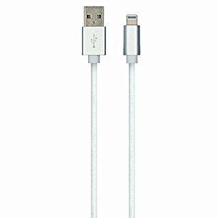 Carpoint USB-kabel Lightning (1 m, Wit)