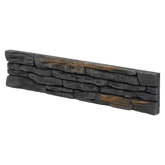 Stegu Verblendstein Porto - 11 x 54 cm, Graphit, Steinoptik - Dekoratives Wandpaneel in Steinoptik mit rustikalen Akzenten, ideal für Innen- und Außenbereiche. Die Paneele verleihen jedem Raum Charakter.