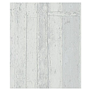 Papel pintado (Madera blanca, An x Al: 0,53 x 10 m)