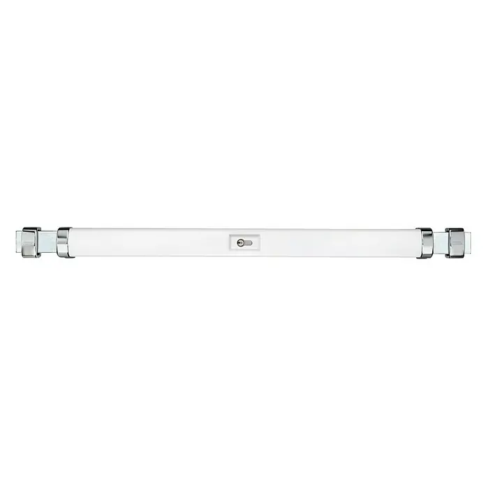 Abus Barra de bloqueo PR2700 - Marrón, Apertura universal - Luz de baño moderna con detalles cromados y una barra de luz blanca y delgada para un ambiente brillante y elegante.