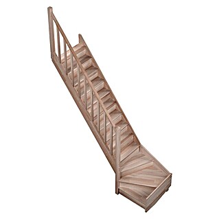 Sogem Escalera principal Tradi Eco (Ancho: 82 cm, 1/4 espiral izquierda, Altura de planta: 280 cm, Haya)
