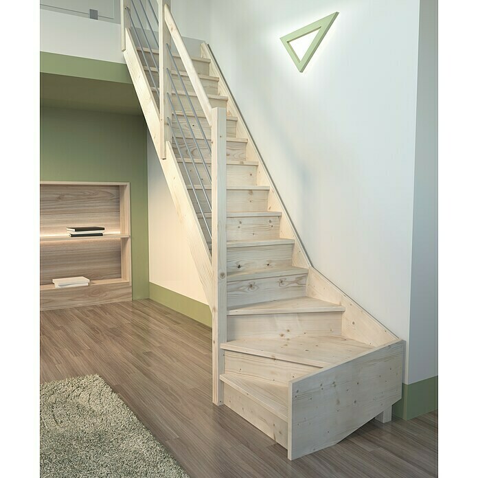 Barandilla de escalera de madera maciza para interior de loft escaleras de  seguridad postes de apoyo para terrazas con kit de instalación, 3 colores