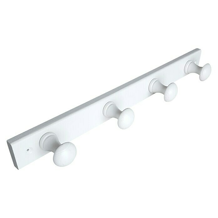 Nesu Perchero 9904 (L x An x Al: 48,5 mm x 5 cm x 7,2 cm, Madera, Blanco)