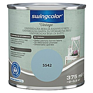 swingcolor Vintage Lazura za uporabu u vanjskom prostoru (Plava, Sadržaj: 375 ml, Svilenkasti mat)