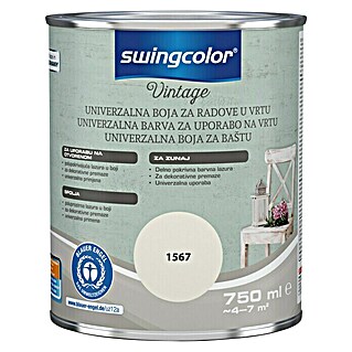 swingcolor Vintage Lazura za uporabu u vanjskom prostoru (Svileno bijela, Sadržaj: 750 ml, Svilenkasti mat)