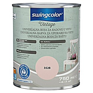 swingcolor Vintage Lazura za uporabu u vanjskom prostoru (Roza, Svilenkasti mat, 750 ml)