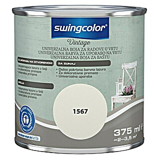 swingcolor Vintage Lazura za uporabu u vanjskom prostoru (Svileno bijela, Sadržaj: 375 ml, Svilenkasti mat)