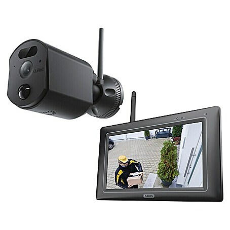 Abus Überwachungskamera-Set (L x B x H: 32 x 199 x 123 mm, Auflösung: 1024 x 600 Pixel (Monitor))