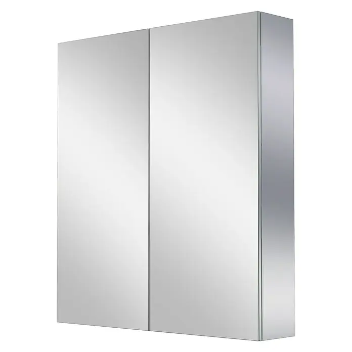 Camargue Espacio Spiegelschrank - B x H: 80 x 90 cm, Ohne Beleuchtung - Ein stilvoller Spiegelschrank mit zwei Türen. Das perfekte Möbelstück für jedes Badezimmer, das Funktionalität und modernes Design vereint.