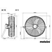 Metabo CAS 18V Akku-Ventilator AV 18 (18 V, Ohne Akku) | BAUHAUS