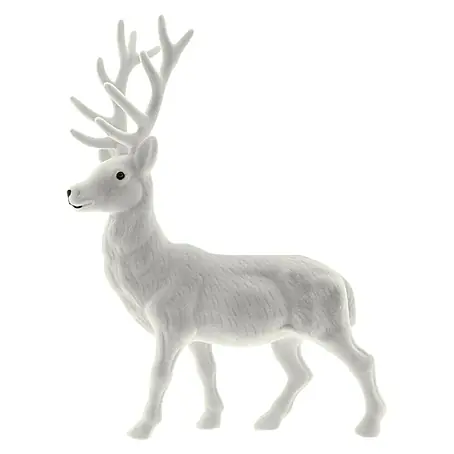 Dekofigur Samt Hirsch