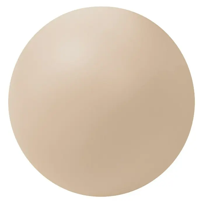 Nesu Pomo para muebles 445 Arena - Tipo de tirador del mueble: Botón, Ø x Al: 40 x 37 mm, Madera - Primer plano de una esfera beige sencilla, que destaca el color uniforme y la textura lisa del producto.