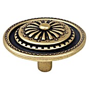Nesu Pomo para muebles 209818 (Ø x Al: 44 x 26 mm, Acero, Antiguo)