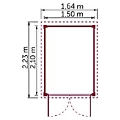 Fahrradbox (Kiefer/Fichte, Satteldach)