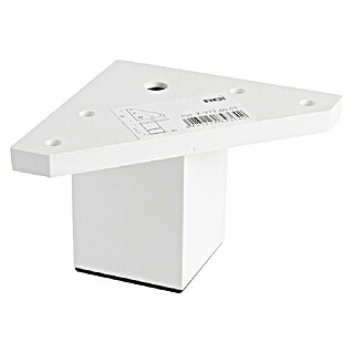 Rei Pata para muebles 972 (L x An x Al: 4 x 8 x 6 cm, Plástico, Blanco, 1 ud.)