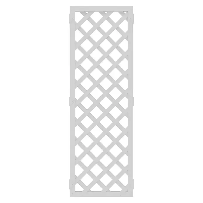 T & J Lightline Sichtschutz-Rankgitter - 60 x 180 cm, Kunststoff, Weiß - Elegantes, weißes Rankgitter für den Garten. Die dekorative Gitterstruktur bietet idealen Halt für Kletterpflanzen und verschönert jeden Außenbereich.