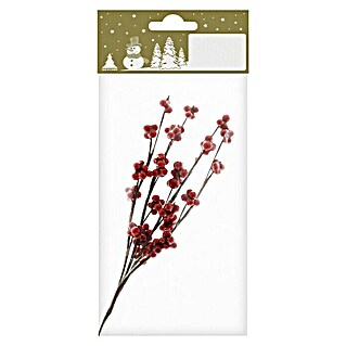 Kunstzweig Rote Beeren (15 cm, Kunststoff)