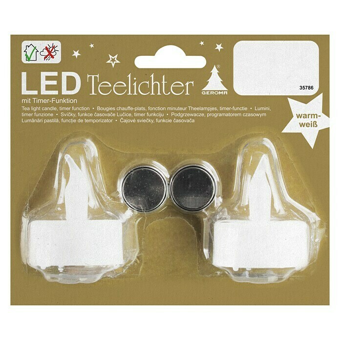 LED-Teelicht (2 Stk., Warmweiß) | BAUHAUS