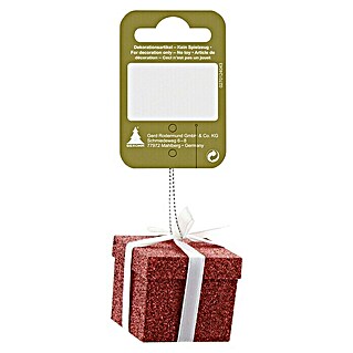 Geroma Christbaumschmuck Geschenk IV (Rot, Kunststoff, Rechteckig, 13 x 4 x 13 cm)