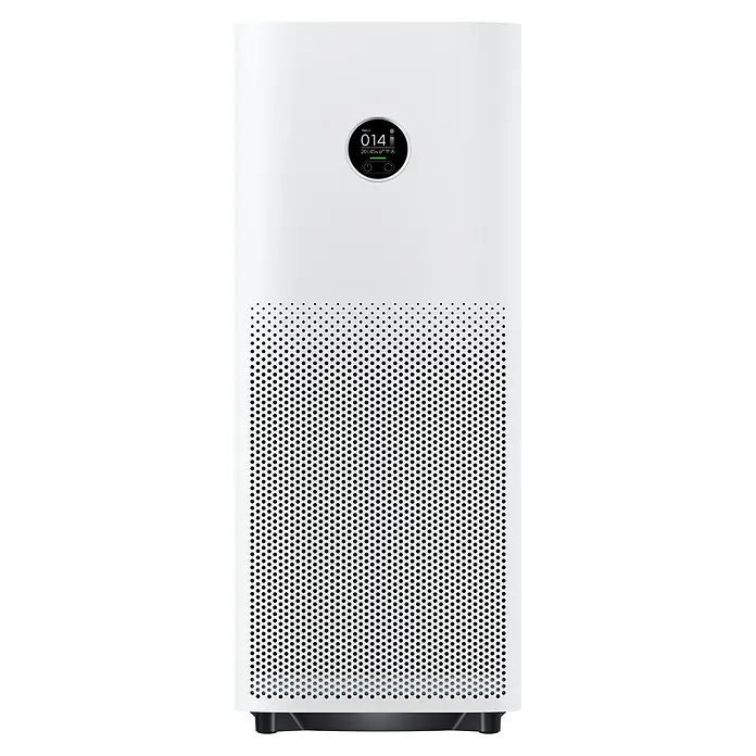 Xiaomi Luftreiniger Smart Air Purifier 4 Pro - L x B x H: 27,5 x 27,5 x 68 cm, Filtert bis zu 99,97 % aller Schadstoffe in einer Größe von 0,3 Micrometer - Weißer Luftreiniger mit runder Anzeige, die Luftqualität anzeigt. Ideal für saubere Luft im Innenbereich.