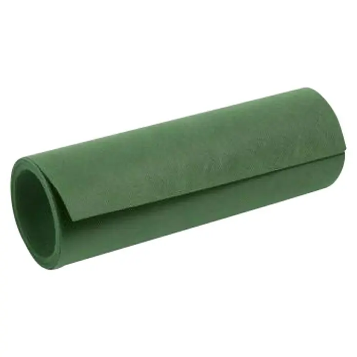 Correa de amarre unión de césped - 30 cm x 10 m, Plástico - Un rollo de material artesanal verde, ideal para diversos proyectos creativos y decoraciones.