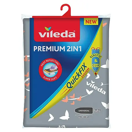 Vileda  Funda para tabla de planchar Premium 2 en 1