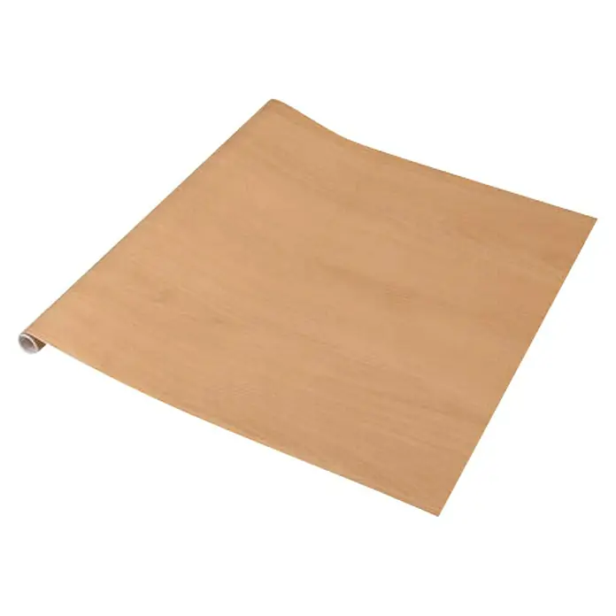D-c-fix Lámina efecto madera - Haya, 210 x 90 cm, Madera de haya, Autoadhesivo - Lámina de madera desenrollada sobre fondo negro. Lámina versátil para el acabado de superficies con un aspecto de madera atractivo.
