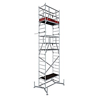 Krause ClimTec Gerüst-Set (Arbeitshöhe: 7 m, Bühnengröße: 1,5 x 0,6 m, Belastbarkeit: 200 kg/m², Ohne Rollen)