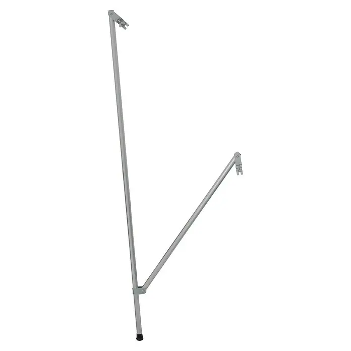 Krause ClimTec Ausleger - Länge: 2,6 m, Durchmesser: 39 mm - Silberne Dusch-Stützstange mit Montagevorrichtungen für sicheren Halt und Komfort im Badezimmer.