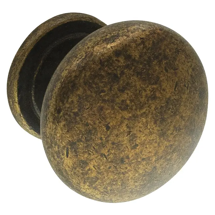 Siro Möbelknopf - Typ Möbelgriff: Knopf, Sonstige, Sonstige, Durchmesser: 33 mm - Antikes Türknauf aus Metall mit rustikalem Finish. Ein dekoratives Element für traditionelle und Vintage-Inneneinrichtungen.