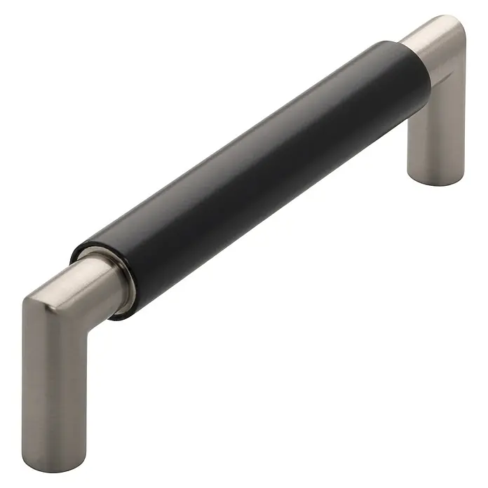 Siro Möbelgriff - Typ Möbelgriff: Bügel, Sonstige, Sonstige, Schwarz, Länge: 140 mm - Elegante Möbelgriff in Schwarz und Silber. Der perfekte Akzent für moderne Möbeldesigns.