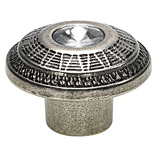 Siro Möbelknopf (Typ Möbelgriff: Knopf, Sonstige, Sonstige, Silber, Durchmesser: 41 mm)