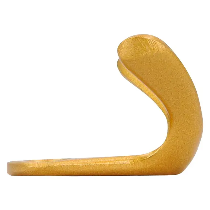 Siro Garderobenhaken 1134PB13 - L x B x H: 44 x 33 x 22 mm, Anzahl Haken: 2 Stk. - Goldener Schuhanzieher in Form eines stilvollen Accessoires. Erleichtert das Anziehen von Schuhen und verleiht einen luxuriösen Touch.