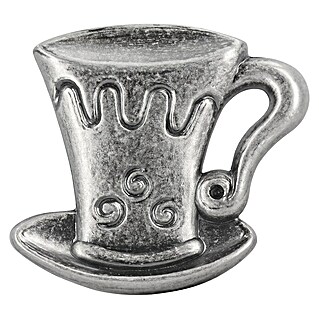 Siro Möbelknopf (Typ Möbelgriff: Knopf, Sonstige, Sonstige, Silber, Ausführungseigenschaft: Tasse)