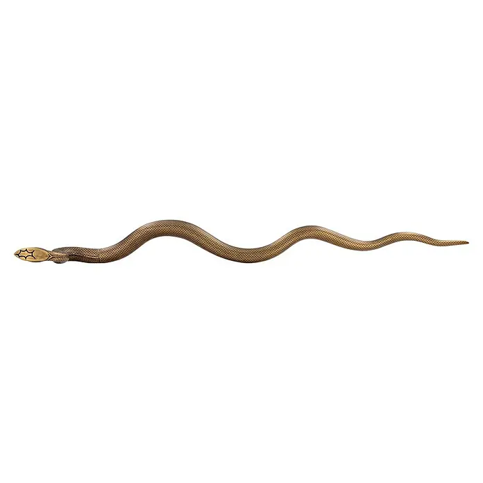Siro Möbelgriff - Typ Möbelgriff: Sonstige, Sonstige, Sonstige, Breite: 48 mm - Schlangen-Stirnband: Ein goldfarbenes Stirnband in Form einer Schlange, das sich elegant um den Kopf schmiegt und einen Hauch von Mystik verleiht.