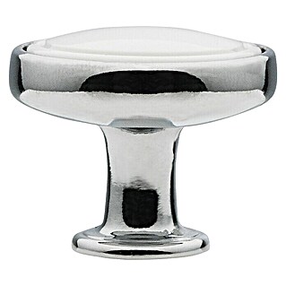 Siro Möbelknopf (Typ Möbelgriff: Knopf, Sonstige, Sonstige, Durchmesser: 30 mm, Silber)