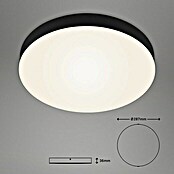 Briloner Led-plafondlamp Flame (Zwart, Ø x h: 287 x 36 mm) | BAUHAUS