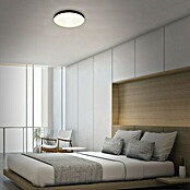 Briloner Led-plafondlamp Flame (Zwart, Ø x h: 287 x 36 mm) | BAUHAUS