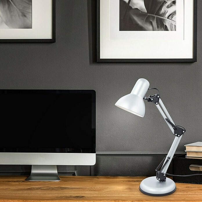 Briloner Tafellamp Pixa (Zilver, E14) | BAUHAUS
