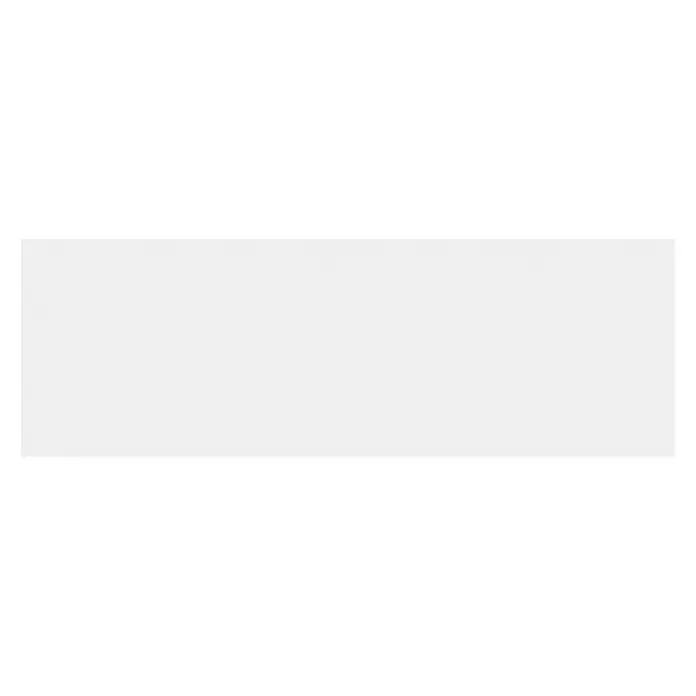 Revestimiento de pared Blanco - 30 x 90 cm, Espesor: 8 mm, Blanco, Mate, Rectificado - Una imagen de producto rectangular blanca con un diseño simple y minimalista, ideal para diversos propósitos de diseño.