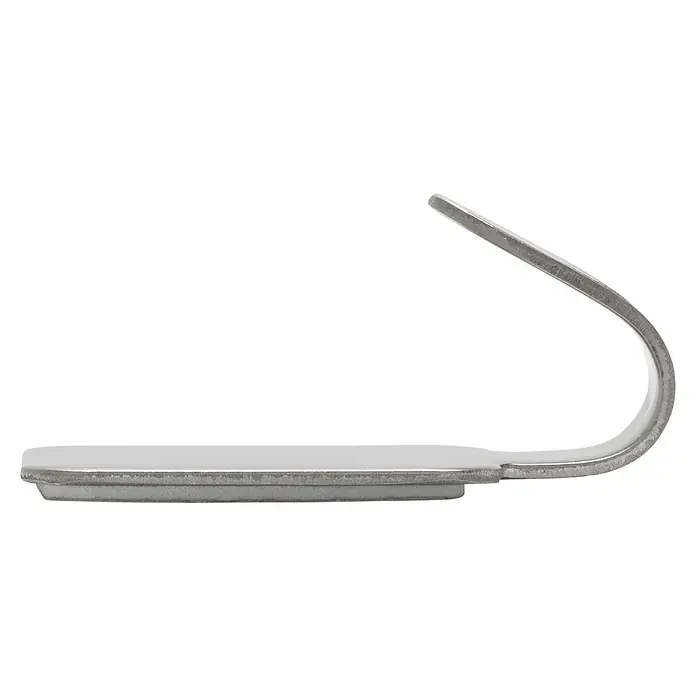Siro Handtuchhaken 2178/ZN1K - L x B x H: 30 x 41 x 16 mm, Anzahl Haken: 1 Stk., Verchromt poliert - Metallischer Klebehaken mit gebogener Form. Ideal für die Befestigung von leichten Gegenständen ohne Bohren. Praktisch und einfach zu verwenden.